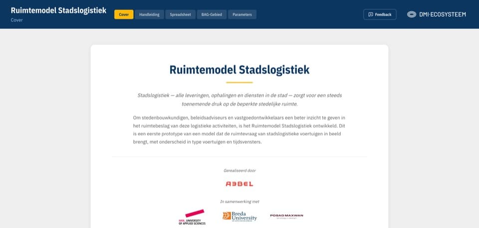 Ruimtemodel Stadslogistiek screenshot 1